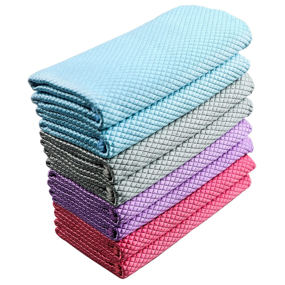 Nivea Fish Scale Streak Free Glass Microfiber Window Cleaning Cloth - 8 Pack