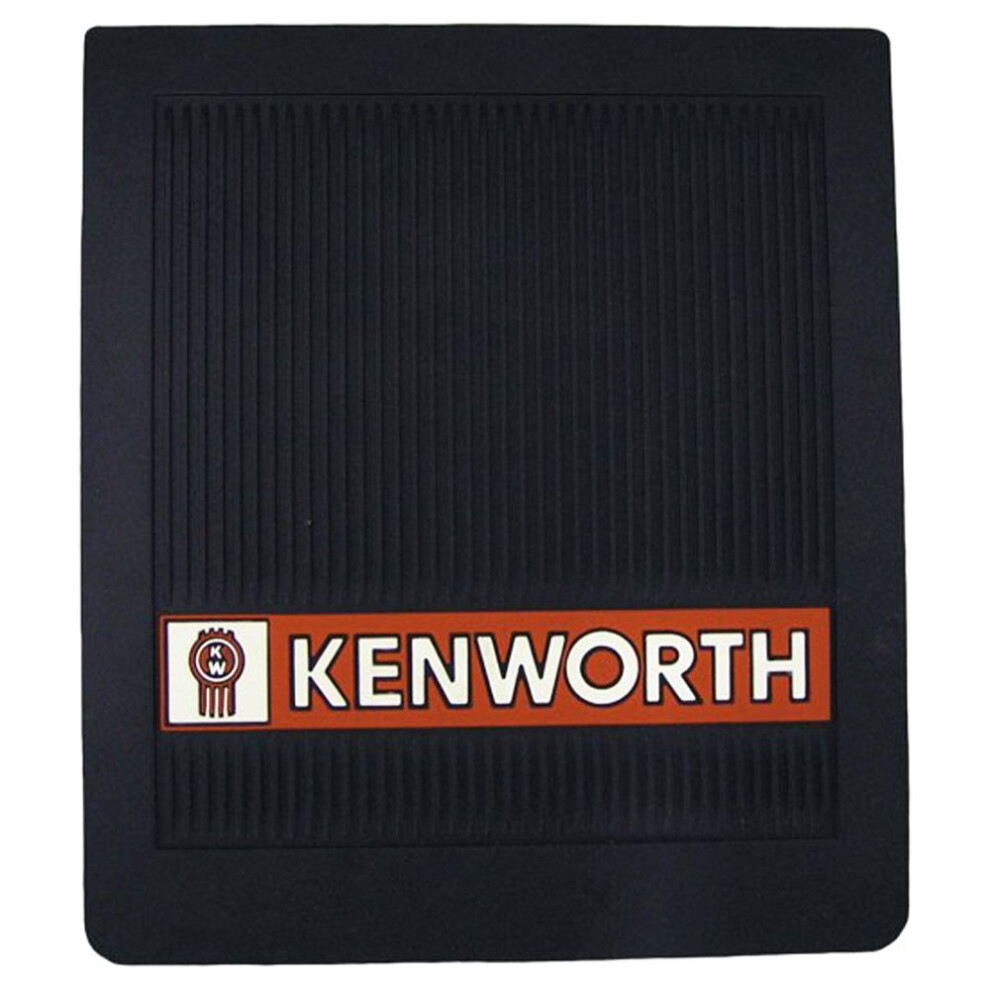 Kenworth Trucks 16" X 14" Oem Ribbed Front Fender 1/4" Thick Mud Flaps-Pair Black 652012948056