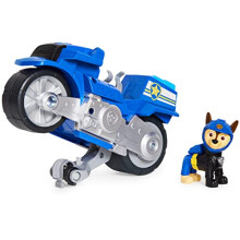 Paw Patrol, Moto Pups Deluxe Veicolo Moto con Funzione Wheelie e Figura