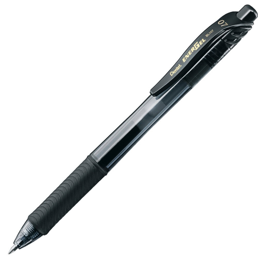 Pentel Knock Gel Ballpoint Pen Energel X  0.7mm Regular Triagle Tip Black Ink (BL107-A)