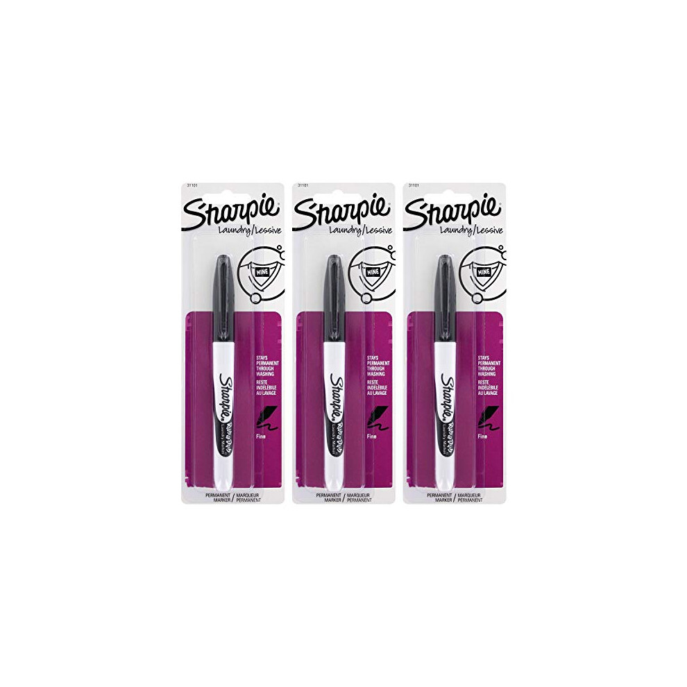 Sharpie Rub-A-Dub Laundry Marker, Pack of 3 (SN31101PP-2)