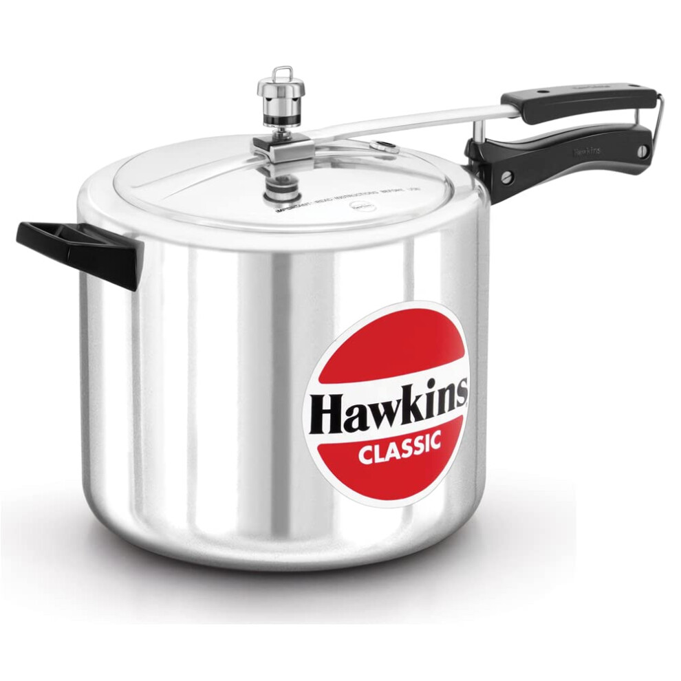 Hawkins Classic Aluminum Pressure Cooker 10-Liter Silver