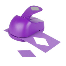 Bastel-Hebelstanzer, 7,6 cm, Rhombus-Stanzer, DIY handgefertigter Papierstanzer (7,6 cm, Rhombus, zufllige Farbe)