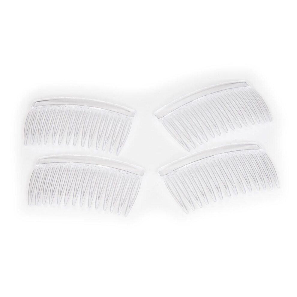 Vivo Per Lei Crystal Clear Multipurpose Hair Combs - Set Of Four (4)