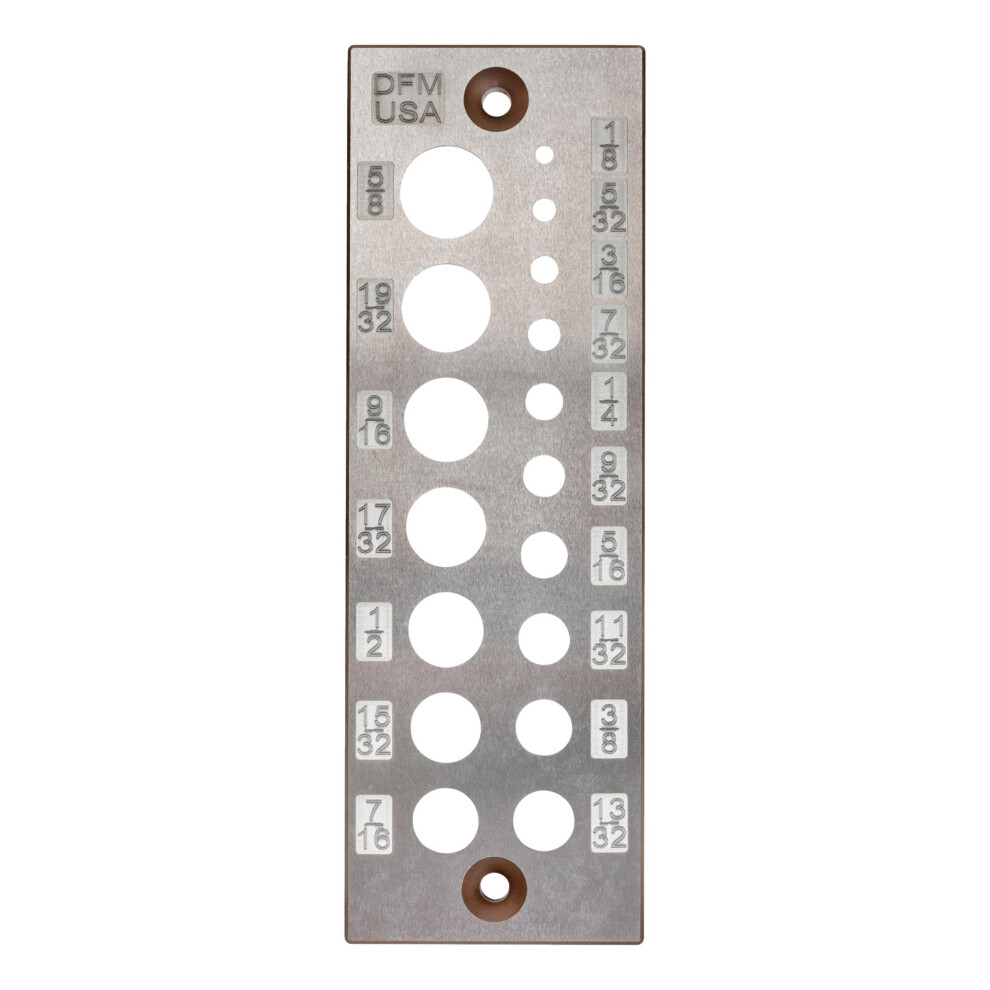 Plaque De Goujon En Acier Dfm A2 17 Trous Fabriqu?E Aux ?TATS-UNIS (17 Trous En Anglais)-image