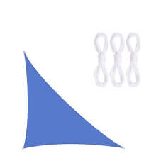 (Royal Blue, 3m x 3m x 4.3m) Youngshion Right-angled Triangle Sun Shade Sail Canopy