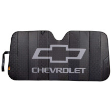Plastolor 003864R01 Logo Black Matte Finish Car Truck eller SUV Front Windshield Sunshade kompatibel med Chevrolet