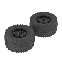 ARRMA 1/10 Copperhead MT foran/bag 2.2/3.0 Formonterede d?k 12 mm hex sort (2) ARAC9611