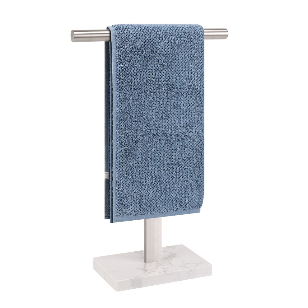 BathAce Hand Towel Holder  T-Shape Hand Towel Stand for Bathroom  Stand Hand Towel Rack Free-Standing Towel Bar for Bathroom Kitchen Counter