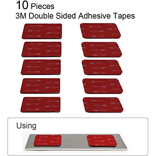 Κρα holder Ονόματος Τοίχου ή Πόρτας 5Pack (Μαύρο, 2  10” ) 2