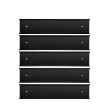 Κρα holder Ονόματος Τοίχου ή Πόρτας 5Pack (Μαύρο, 2  10” )