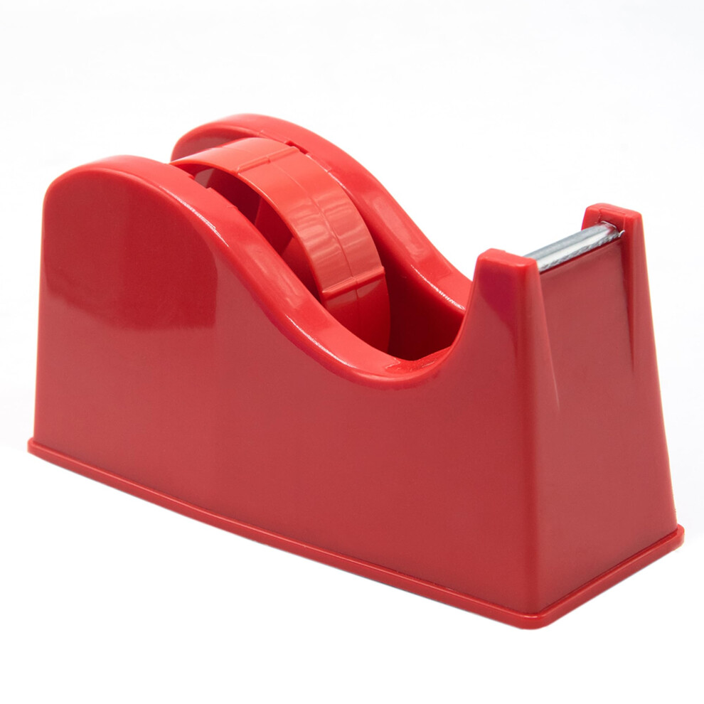 Desktop Tape Dispenser Adhesive Roll Holder (Fits 1"" & 3"" Core) With 764276480637