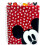 Projetos inovadores Disney Minnie e Mickey Mouse Journal Notebook Spiral Bound 144 P   ginas ladeadas 8 x 7 polegadas vermelhas 1