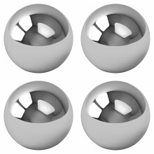 Vier (4) vervangende stalen ballen voor Labyrintspel