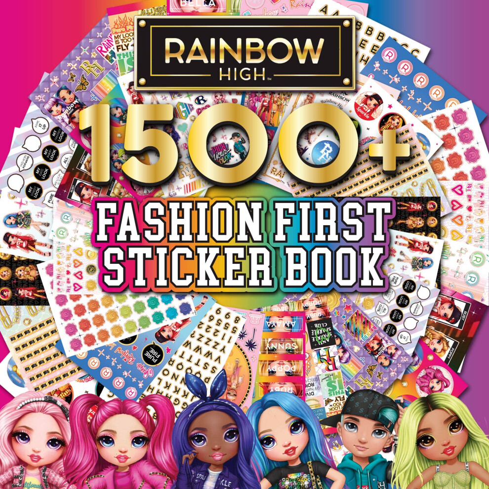 Rainbow High 1500+ Fashion First Stickers by Horizon Group USA