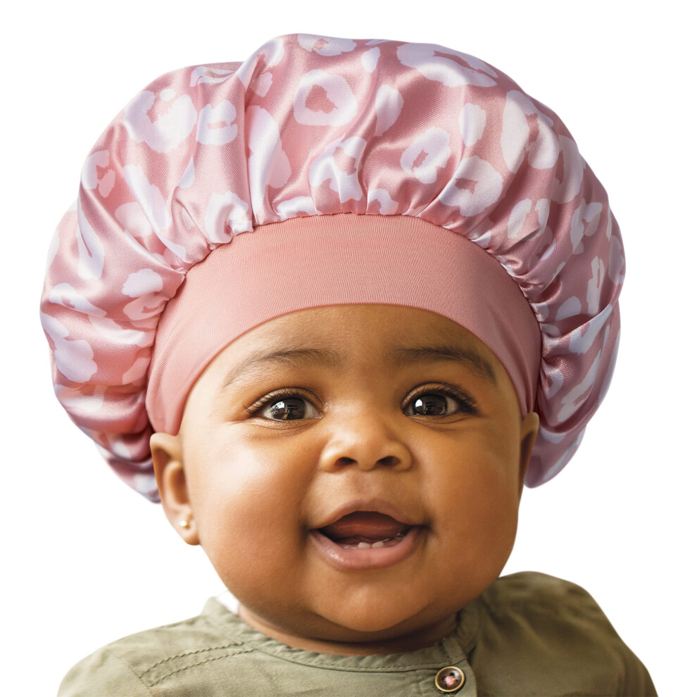 Red By Kiss Baby Satin Bonnet Cuffie Da Notte Fasce Per Capelli Cuffia Per Capelli (Rosa)-image