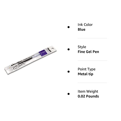 Pentel Μείγμα μελάνης Pentel για στυλό EnerGel / 0.7mm μπλε μελάνι / Σετ αξίας 10 αναγκαίων 2