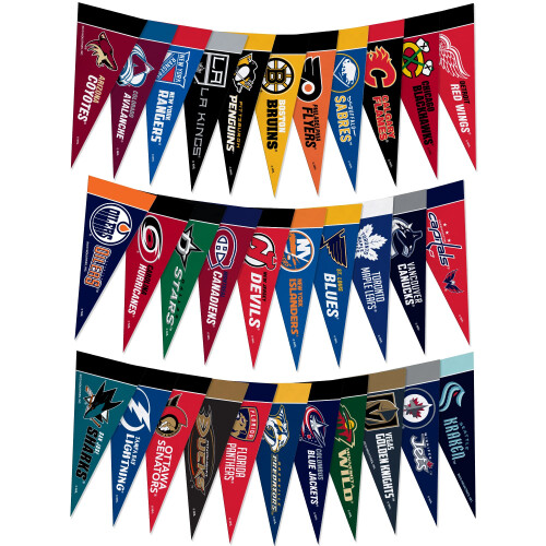 Rico Industries NHL Χόκεϊ 4" x 9" Μίνι Πέννατ Λιγκ Σετ (Περιλαμβάνει ΟΛΕΣ τις Ομάδες)