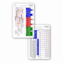 EKG lineal lodret badge ID -kortlomme referencevejledning EKG