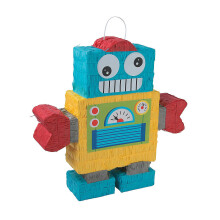 Roboter-Party-Pi  ata - Party-Dekor - 1 St  ck