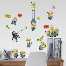 RoomMates Minions The Rise of Gru Peel And Stick Wall Decals   RMK4309SCS