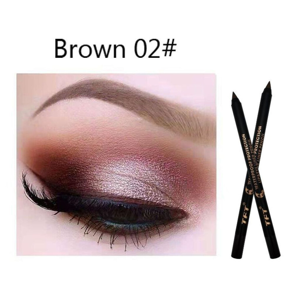(02) 15 Colors Eyeliner Pencil Colorful Pigment Waterproof Blue Black White Color Gel Eyeliner Makeup Pen Eye Beauty Cosmetics