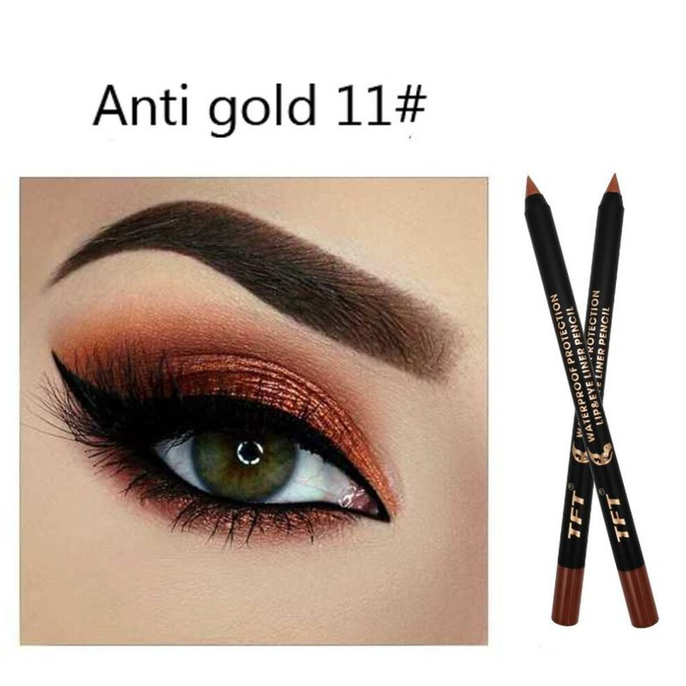 (11) 15 Colors Eyeliner Pencil Colorful Pigment Waterproof Blue Black White Color Gel Eyeliner Makeup Pen Eye Beauty Cosmetics