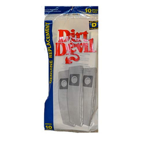 Royal Dirt Devil 3670148001 Χάρτινη σακούλα, Τύπος D Μαλακή Σώμα 10 Τμχ , Λευκή