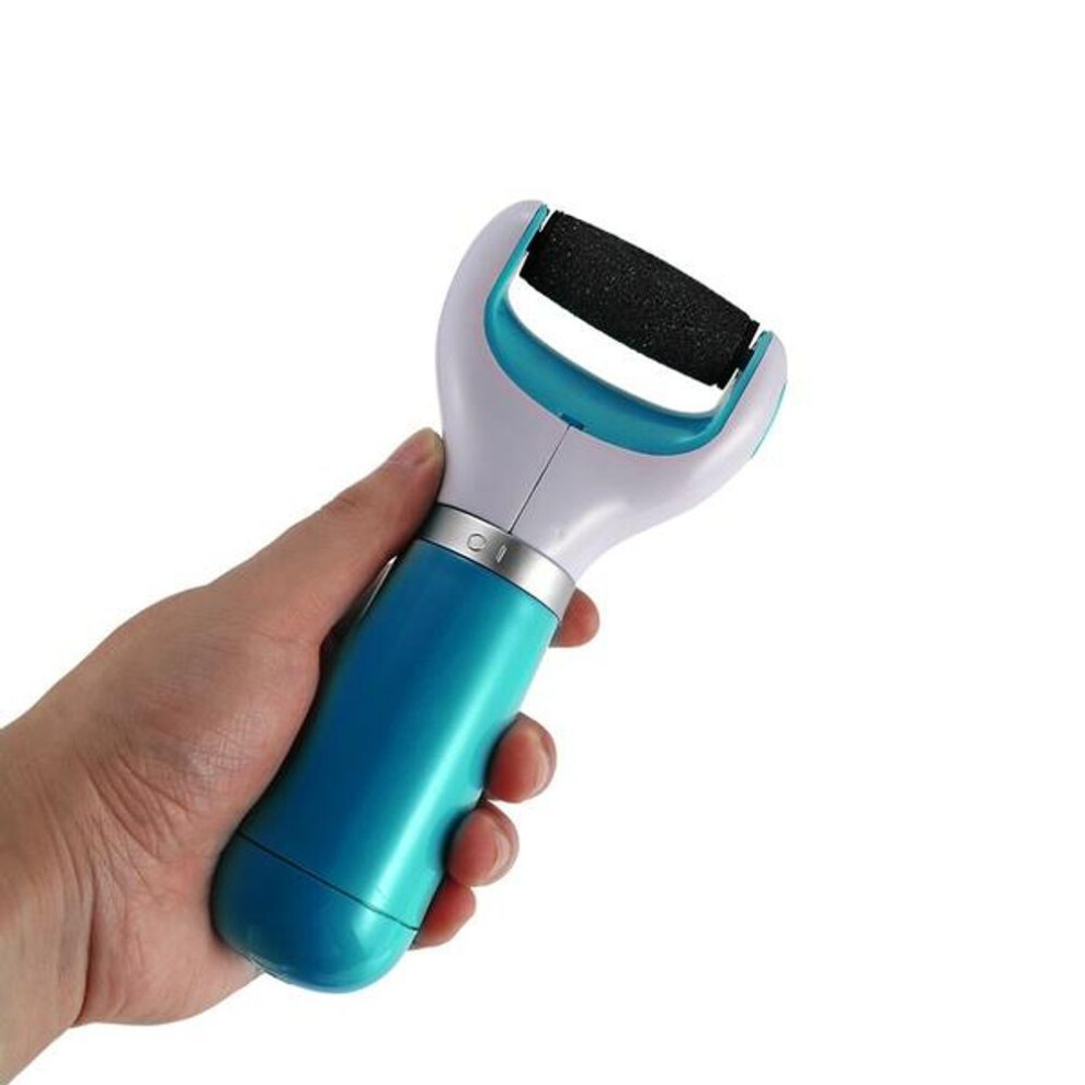 (blue) Foot Grinder Pedicure Device Peeler Peeling Device Battery Type Foot Grinder