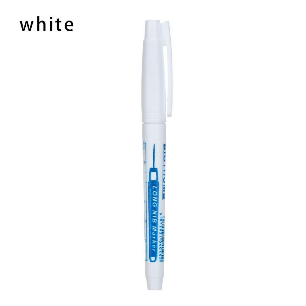 (white) Craftwork Useful Woodworking Decor Carpenter Pen Deep Hole Marker Pens Long Head Markers Mark Tool