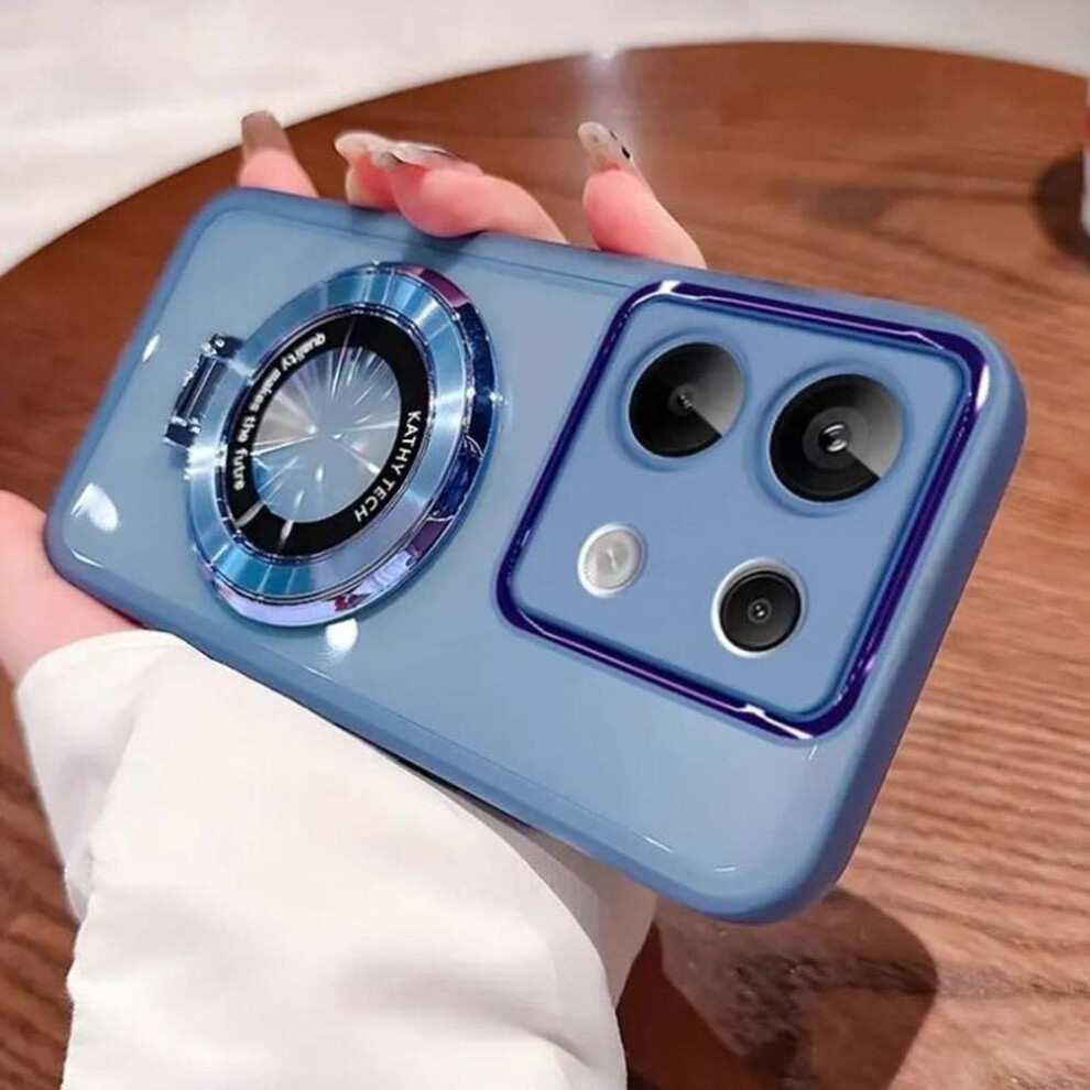 (, Xiaomi 13T) For Xiaomi 14T Pro 14 T Magsafe Magnetic Stand Holder Silicone Case On For Xiaomi 12T 13T 14Tpro Mi14 Ultra Clear Transparent Lens Blue 3021775665628