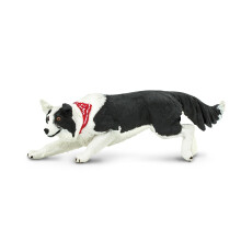 Safari Ltd. Border Collie Figurine - Detaljeret 5 """" Plastikmodelfigur - Sjovt uddannelsesm?ssigt leg leget?j til drenge piger og b?rn i alderen