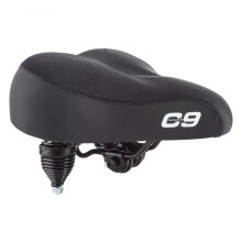 Cloud-9 Cruiser Gel-Sattel, 26,7 x 26,7 cm, Schwarz  Lycra