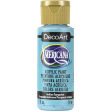 DecoArt Americana Acrylic Paint 2-Ounce Indian Turquoise