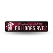 Rico Industries NCAA Alabama A&M Bulldogs 16-Zoll-Straenschild aus Kunststoff, Dekor