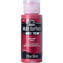 FolkArt Multi-Surface Metallic Paint in Assorted Colors (2 oz) Metallic Garnet