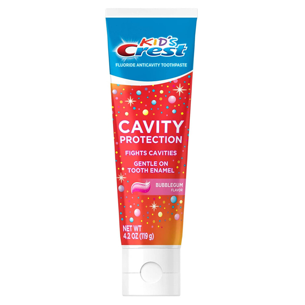 Kid's Crest Cavity Protection Bubblegum Flavor Toothpaste Gel Formula  4.2 oz