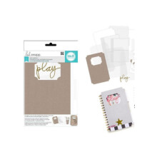 American Crafts 370607 14-teiliges Heidi Swap Mixed Media Cinch Kits Ticketalbum aus Spanplatte