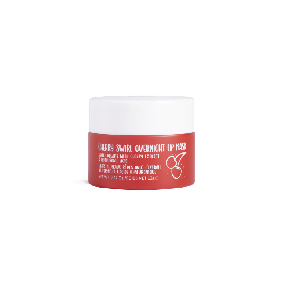 W7 Sweet Dreams Overnight Cherry Swirl Lip Mask - Cherry Extract & Hyaluronic Acid - For Hydrated Full Looking & Irresistible Lips
