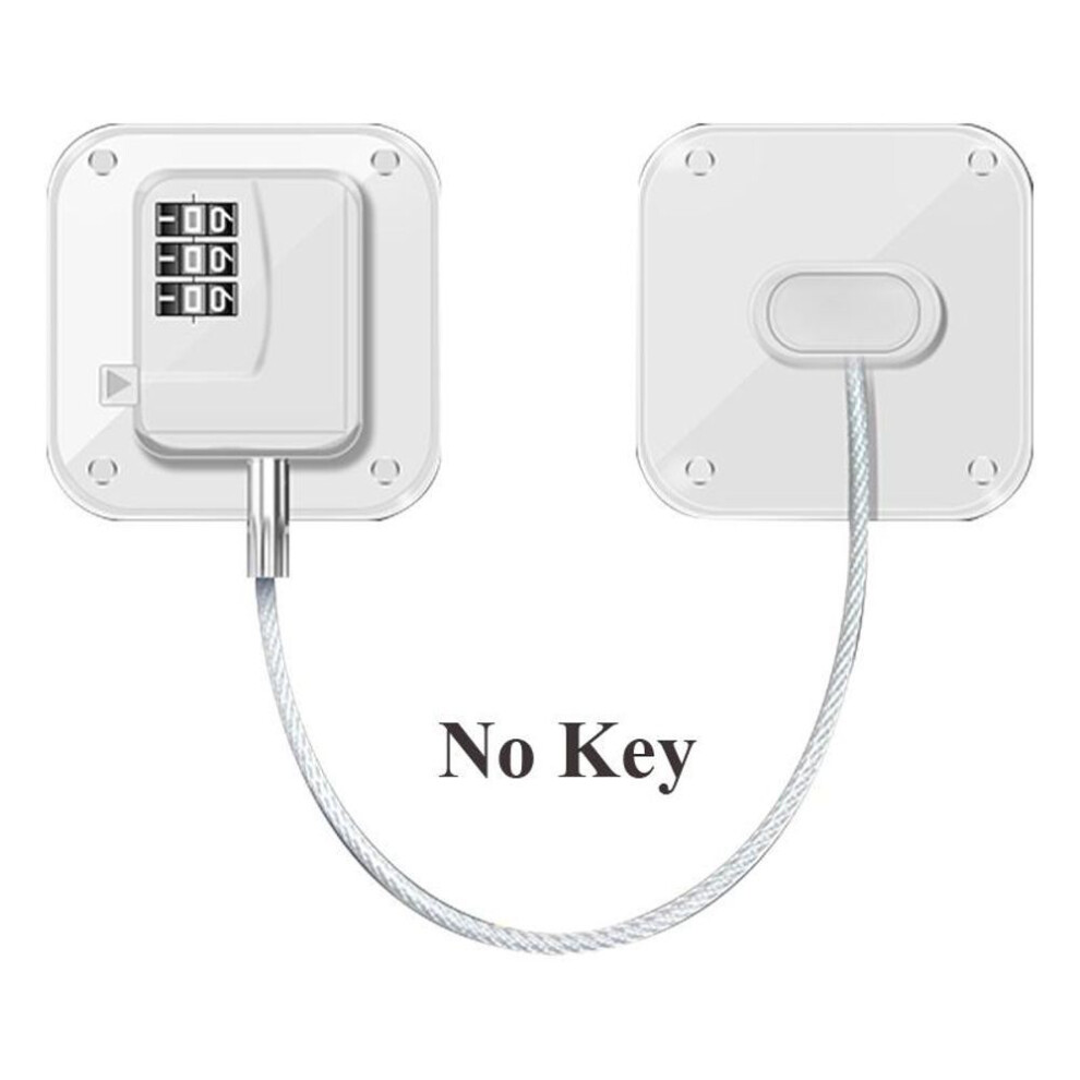 (white, Square Password) Password Baby Safety Door Window Lock Key for Children Kids Home Security Protection Baby Care Cabinet Refrigerator Locks Drawer