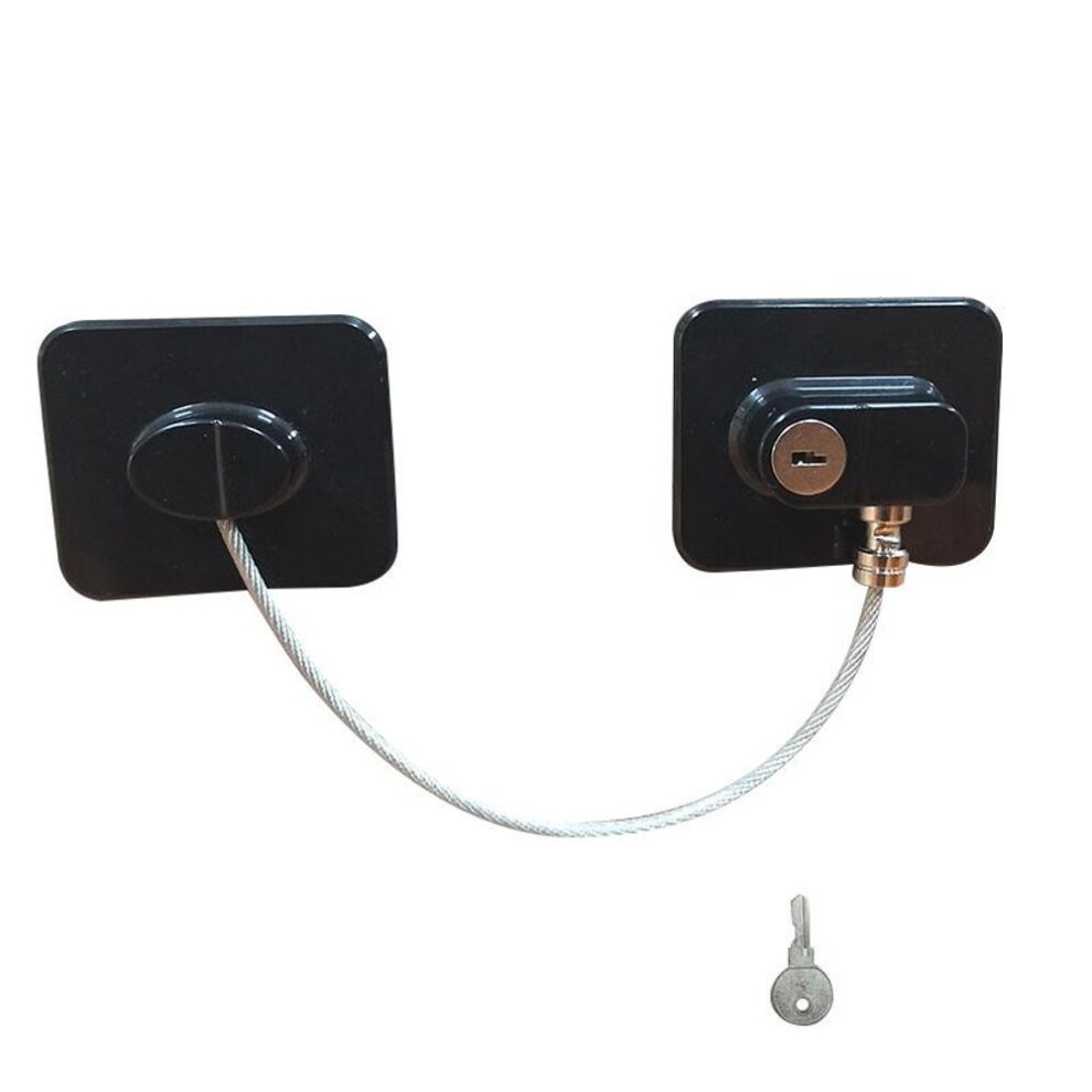 (black, Square with Key) Password Baby Safety Door Window Lock Key for Children Kids Home Security Protection Baby Care Cabinet Refrigerator Locks Drawer
