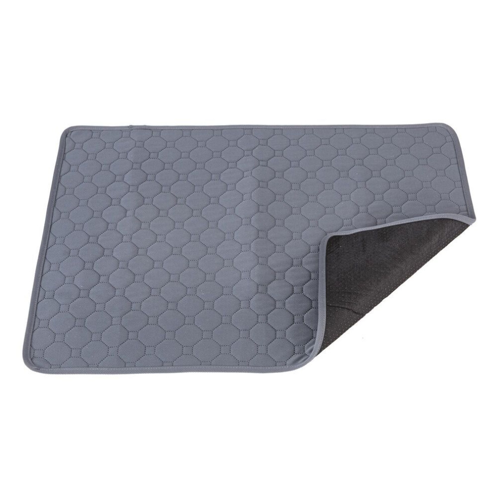 (grey, 70*50cm) Reusable Pet Diaper Mat Washable Dog Mat Pets Waterproof Training Pad Absorbent Quick Drying Mat for Car Seat Floor Sofa