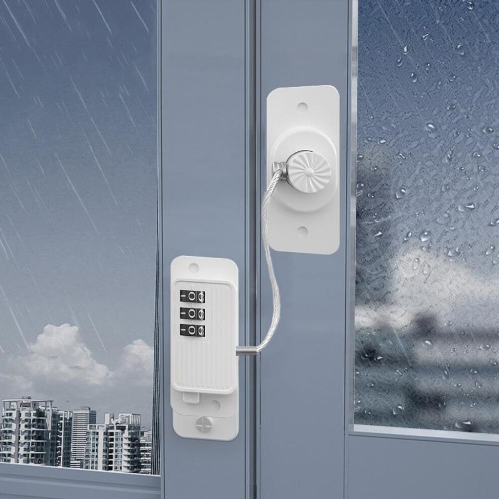 (white, Password) Home Window Lock Door Security Protection Password Key Baby Safety Cabinet Refrigerator Drawer Locks Child Kids Baby Care