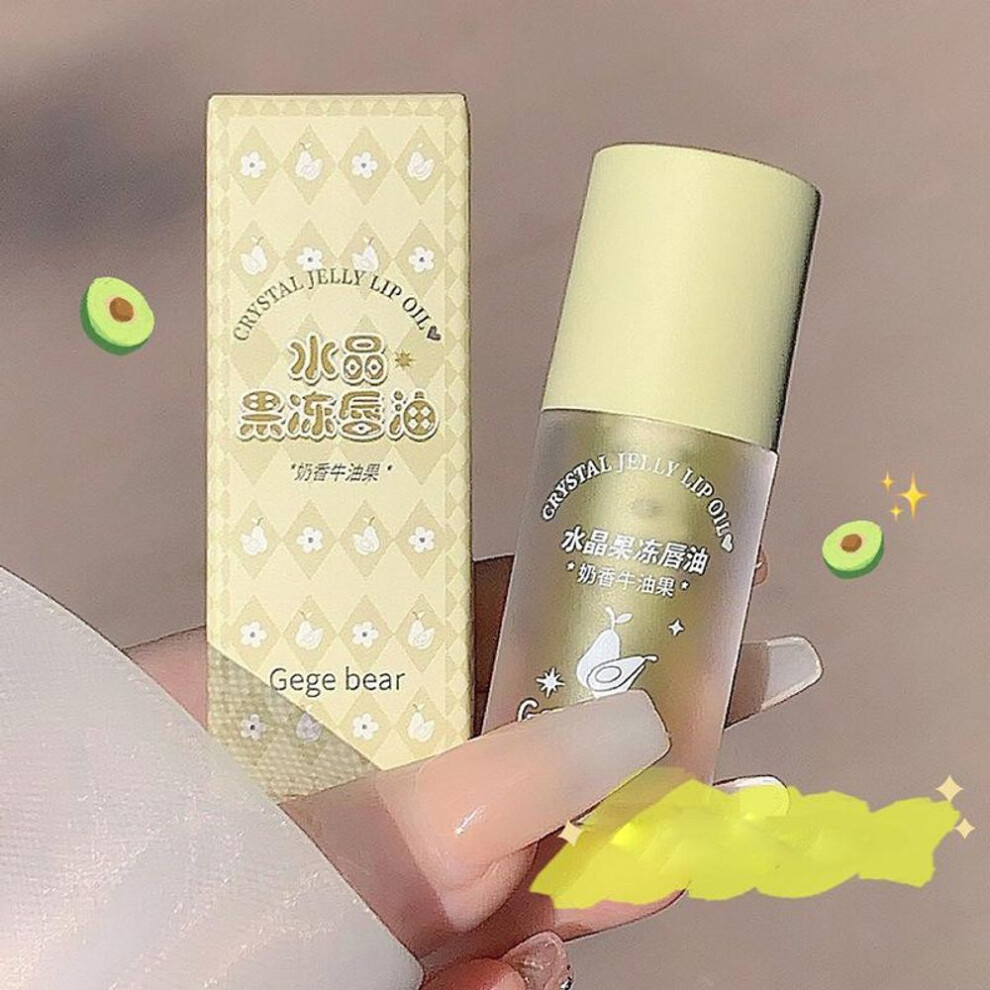 (2#) Crystal Jelly Lip Oil Hydrating Plumping Lip Gloss Coat For Cute Makeup Lipsticks Tinted Clear Serum Fruit Lip Balm Cosmetics