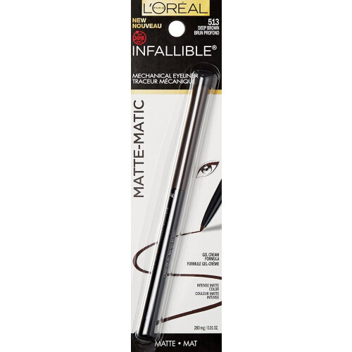 L'Oreal Paris Infallible Matte-Matic Mechanical Eyeliner Deep Brown 0.01 oz. 1