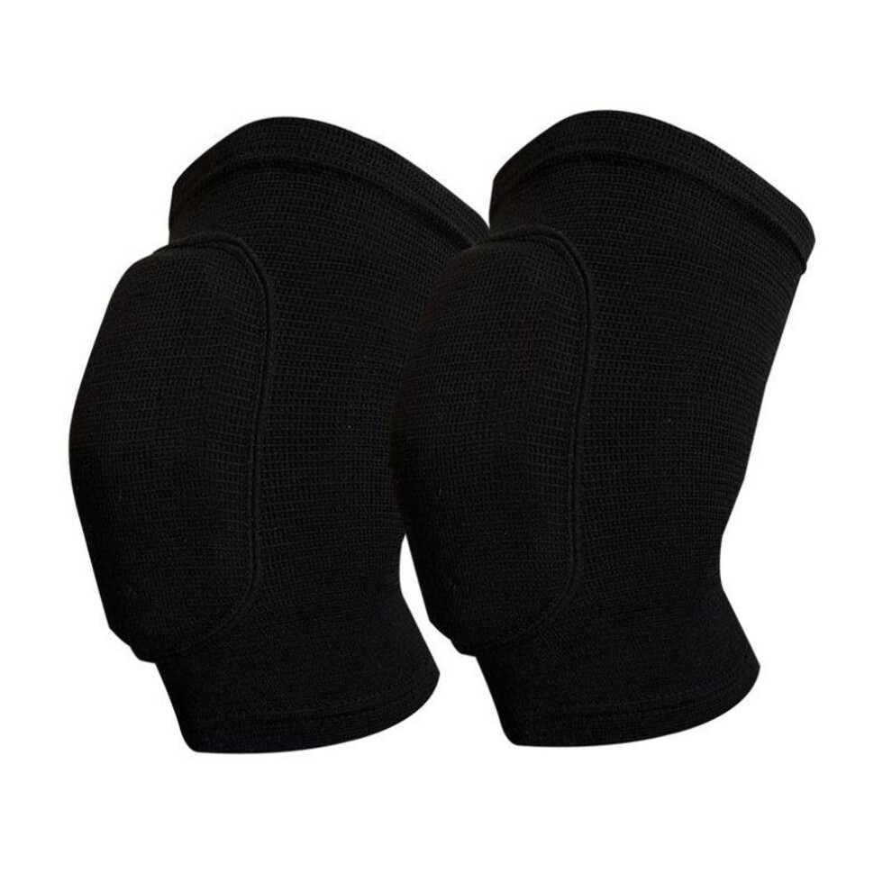 (black, XS) 1 Pair Sports Knee Pad Adults Kid Dance Knee Protector Elastic Thicken Sponge Knees Brace Support For Yoga