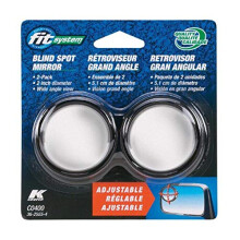 Fit System C0400 Driver Passagerside Stick-On justerbare blindvinkelspejle - pakke med 2 (emballagen kan variere)