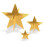 3-D Foil Star Centerpieces 1