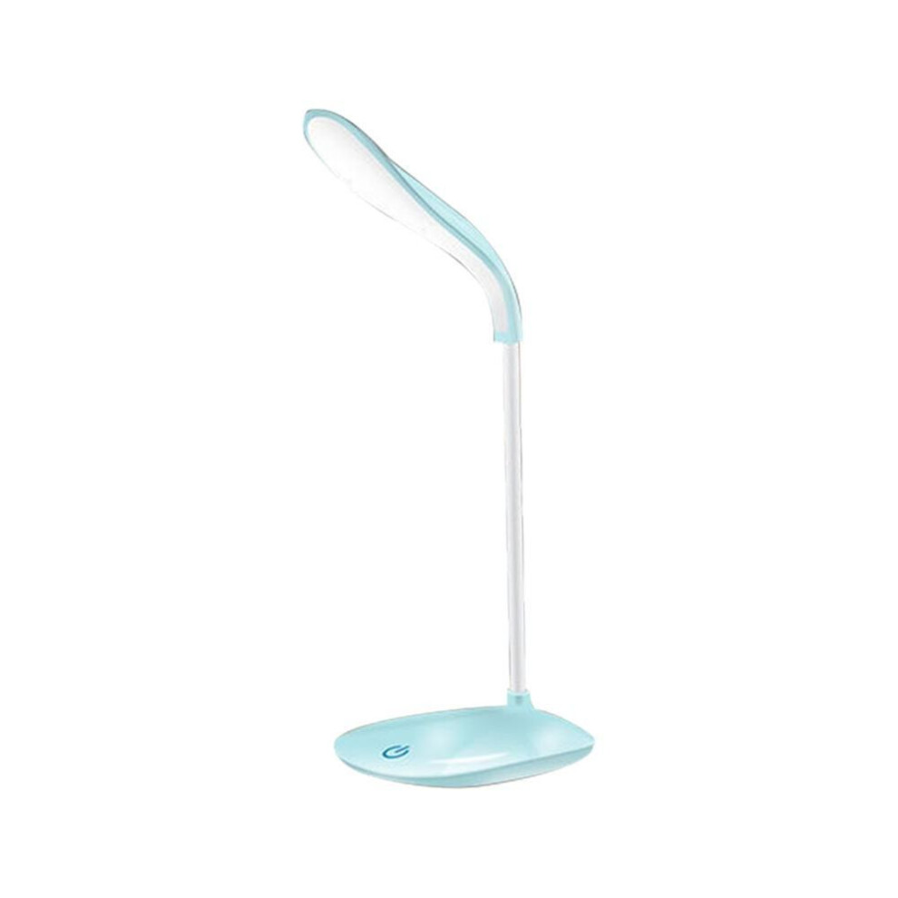 (blue) Led Desk Usb Lamp Eye Protection Table Lamps Touch Adjustable Children Bedroom Bedside Foldable Dormitory Reading Night Lights