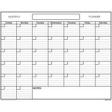 18"""" x 24"""" ?ters, nedatat, o luna, laminat de perete, planificator lunar, gol, reutilizabil, perfect pentru organizarea programelor academice de